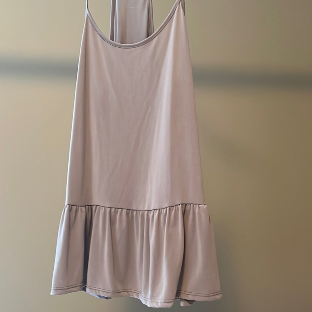 Tan flowy tank